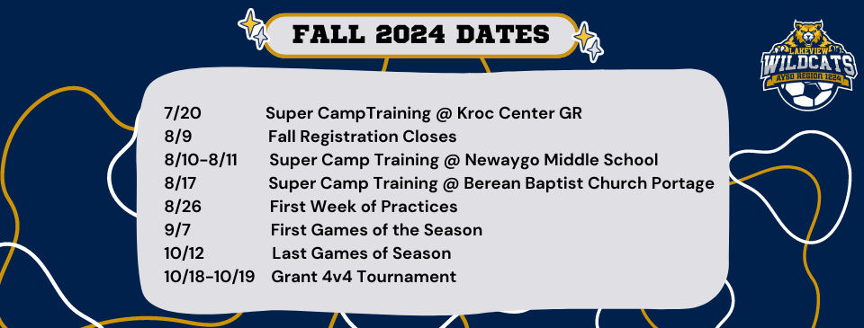 Fall 2024 Dates